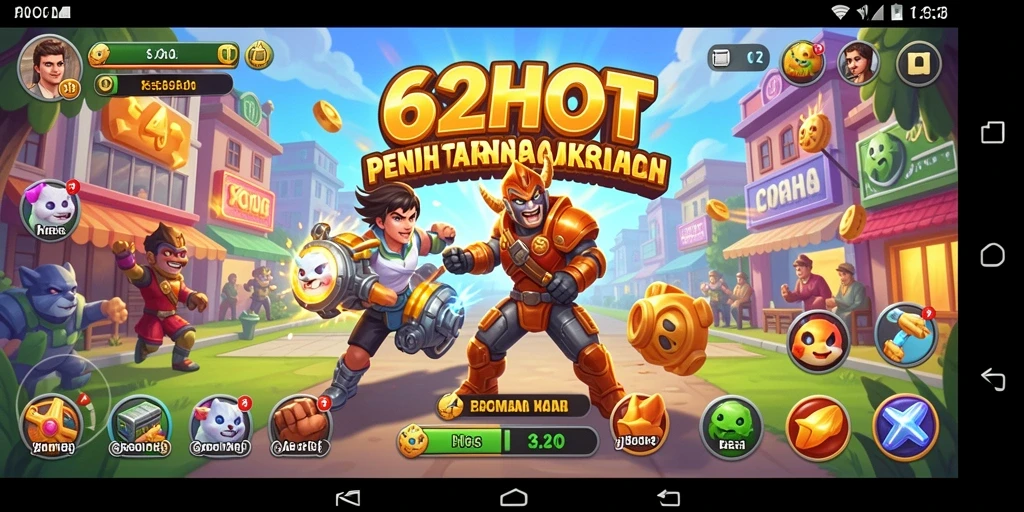 Screenshot gameplay 62HOT yang menunjukkan keseruan permainan Arcade.
