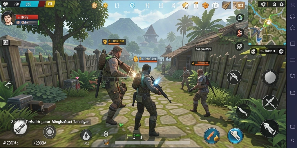 Tampilan gameplay A200M yang menegangkan dan strategis.
