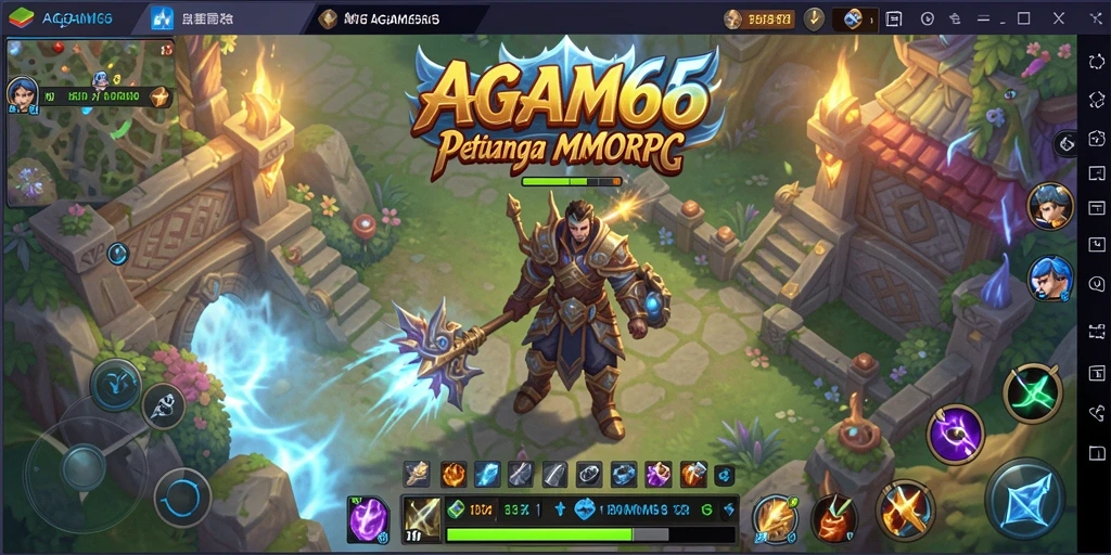 Tangkapan layar AGAM66 menampilkan aksi seru dalam pertempuran MMORPG.