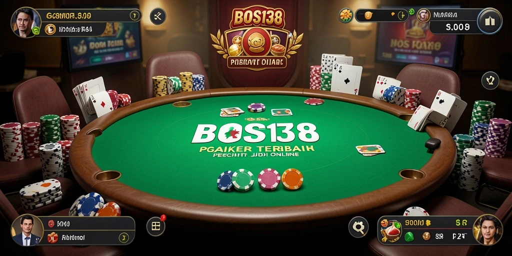 Tampilan gameplay mendebarkan dari <strong>BOS138</strong> yang penuh strategi poker.
