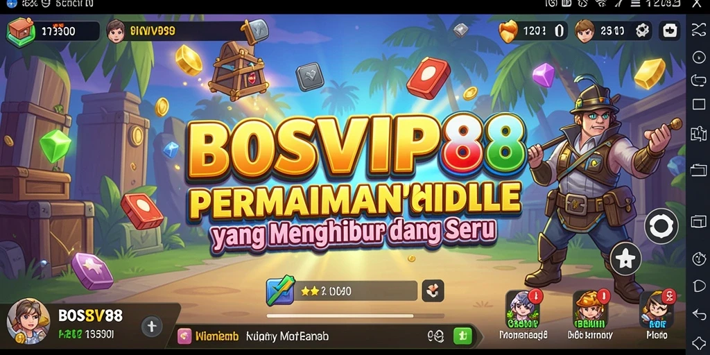 Tampilan gameplay BOSVIP88 yang menyenangkan dan interaktif.