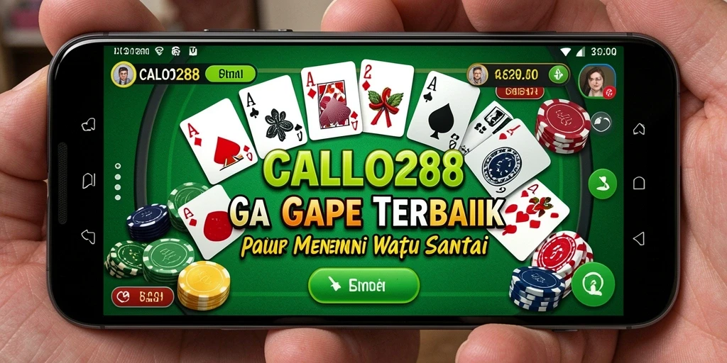 Screenshot gameplay Gaple CALO288 dengan tampilan antarmuka menarik.