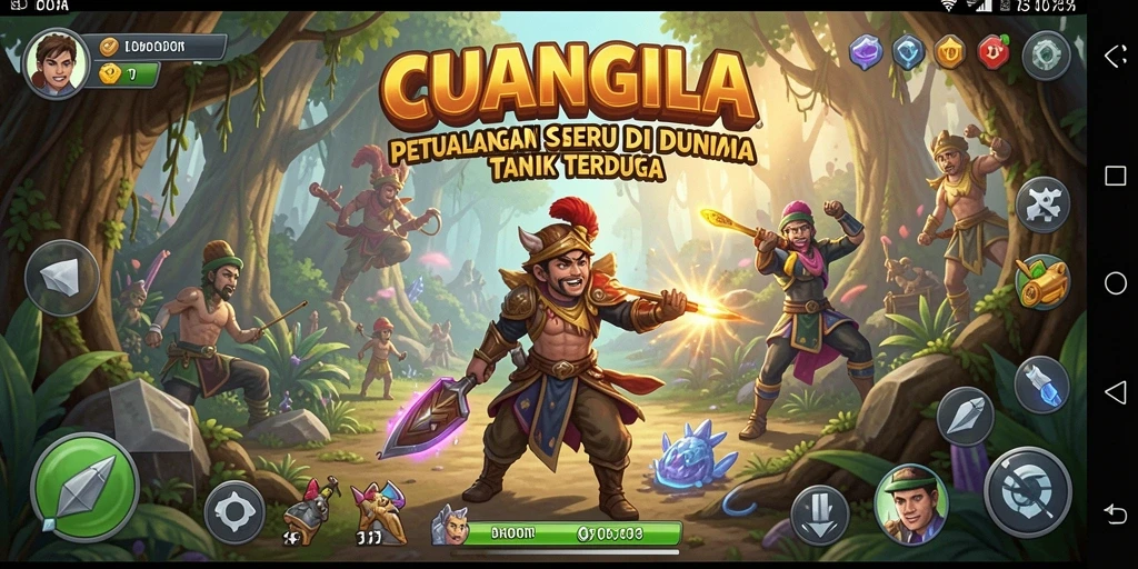 Tampilan gameplay CUANGILA yang penuh petualangan.