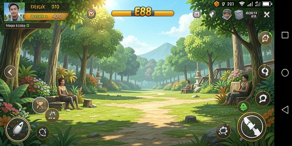 Tangkapan layar menarik dari gameplay E88 yang seru dan penuh warna.