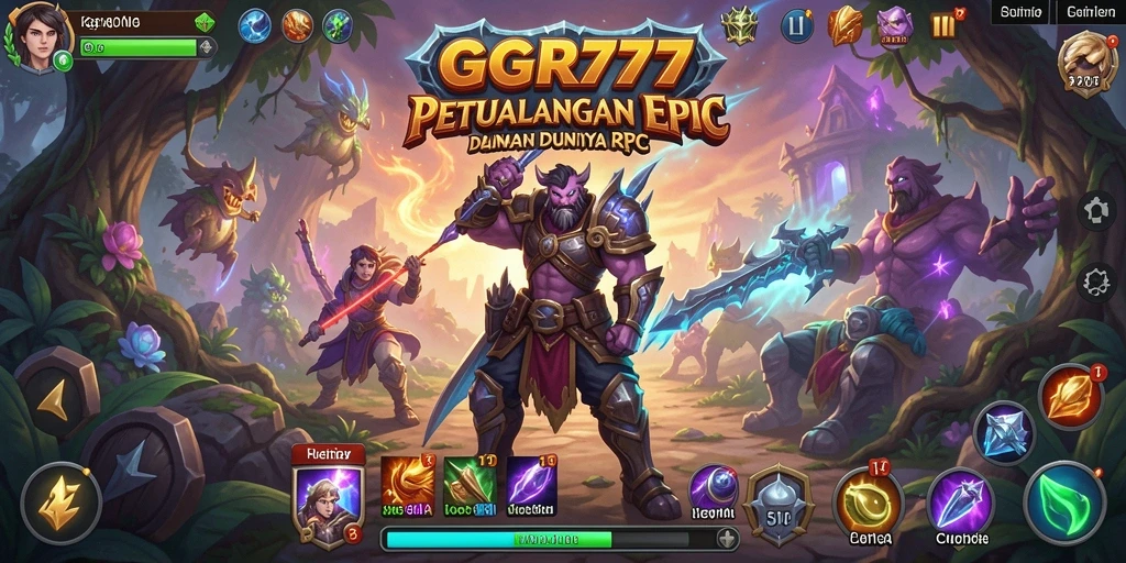 Tampilan gameplay GGR777 dengan aksi pertempuran RPG yang mengasyikkan.