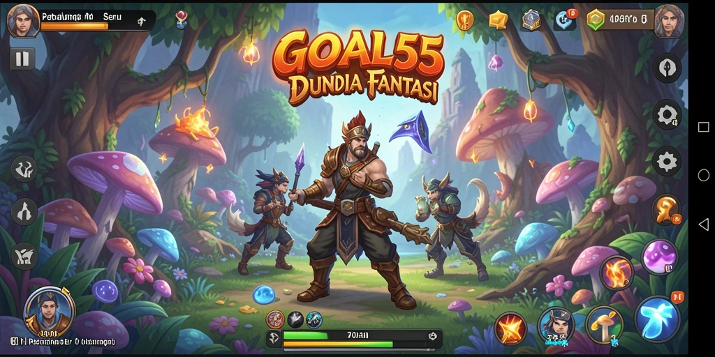 Tampilan gameplay menakjubkan dari petualangan seru di GOAL55.