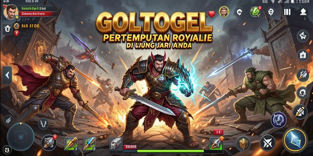 Gameplay GOLTOGEL yang menegangkan dalam pertempuran Battle Royale.