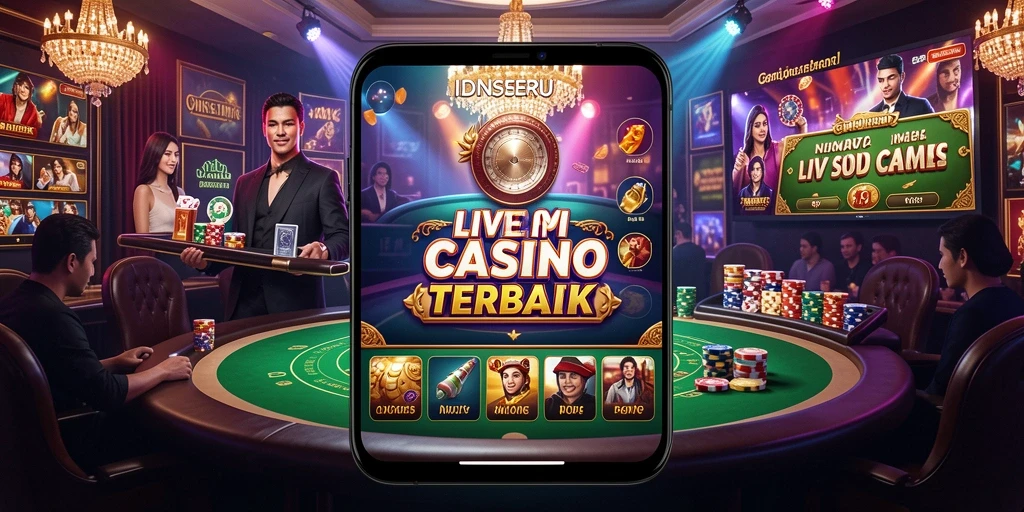 Tampilan grafis memukau dari gameplay Live Casino IDNSERU.