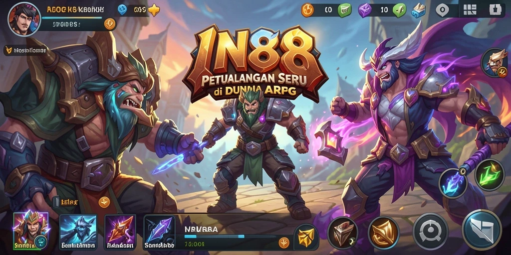Screenshot gameplay IN88 yang menampilkan aksi seru dalam permainan ARPG.