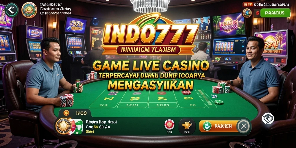 Gameplay Live Casino yang menegangkan dengan dealer profesional.
