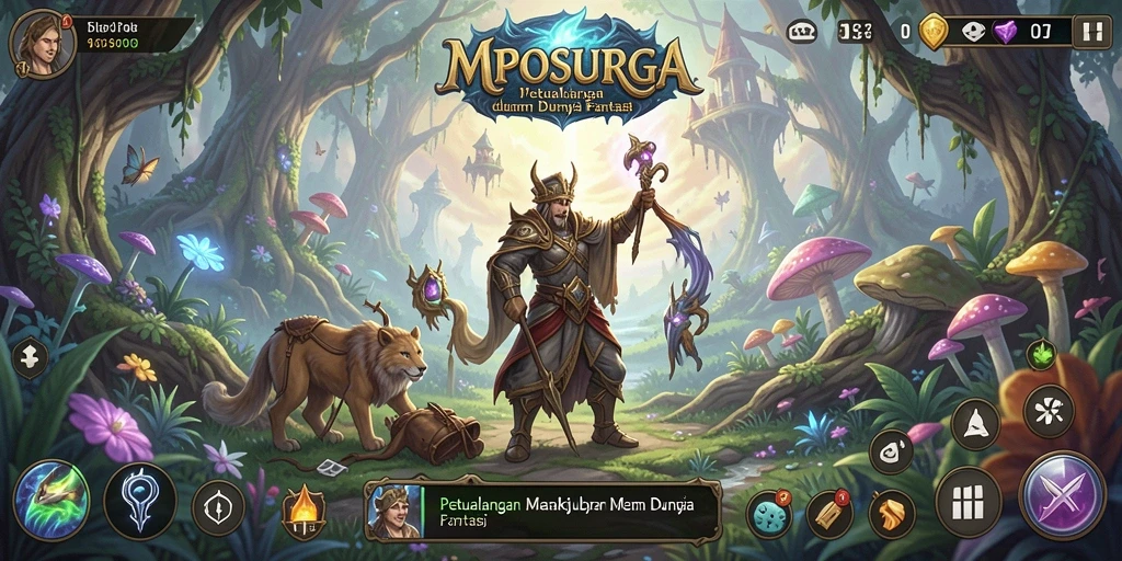 Tampilan gameplay MPOSURGA yang penuh petualangan dan eksplorasi.