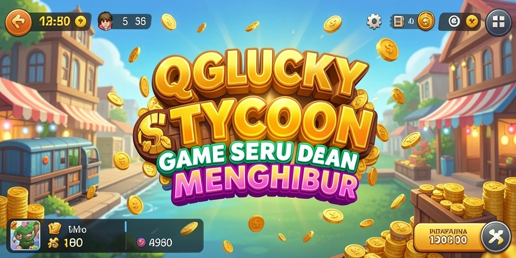Screenshot QGLUCKY menampilkan aksi seru dalam gameplay Tycoon.