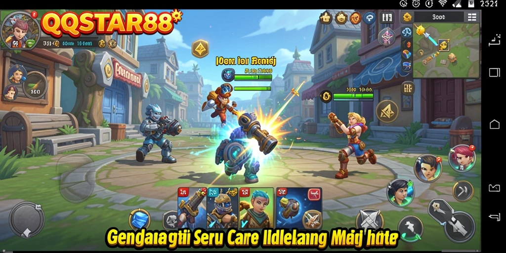 Tampilan gameplay QQSTAR88 yang menyenangkan dan santai.