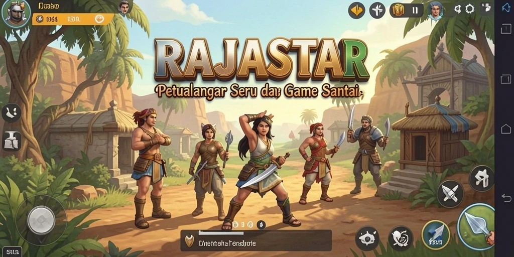 Menampilkan gameplay seru dan interaktif dari RAJASTAR.