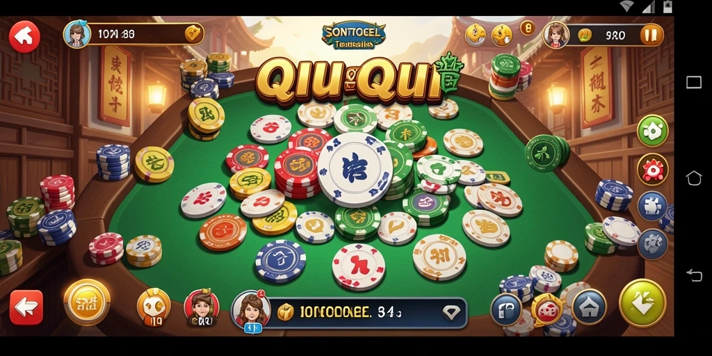 Tampilan gameplay menarik dari QiuQiu SONTOGEL.