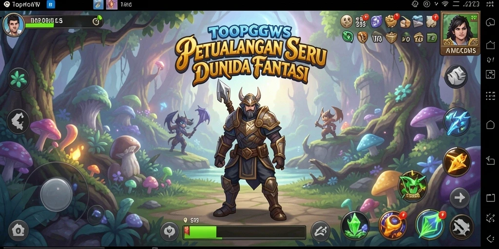 Gameplay TOOPGWS menampilkan petualangan yang mendebarkan dan penuh warna.