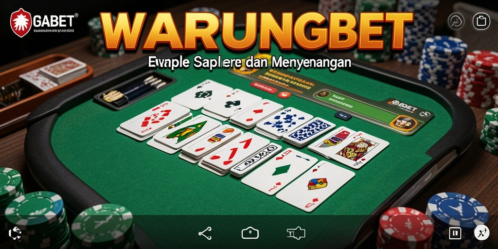 Tampilan menarik yang menunjukkan suasana bermain Gaple.